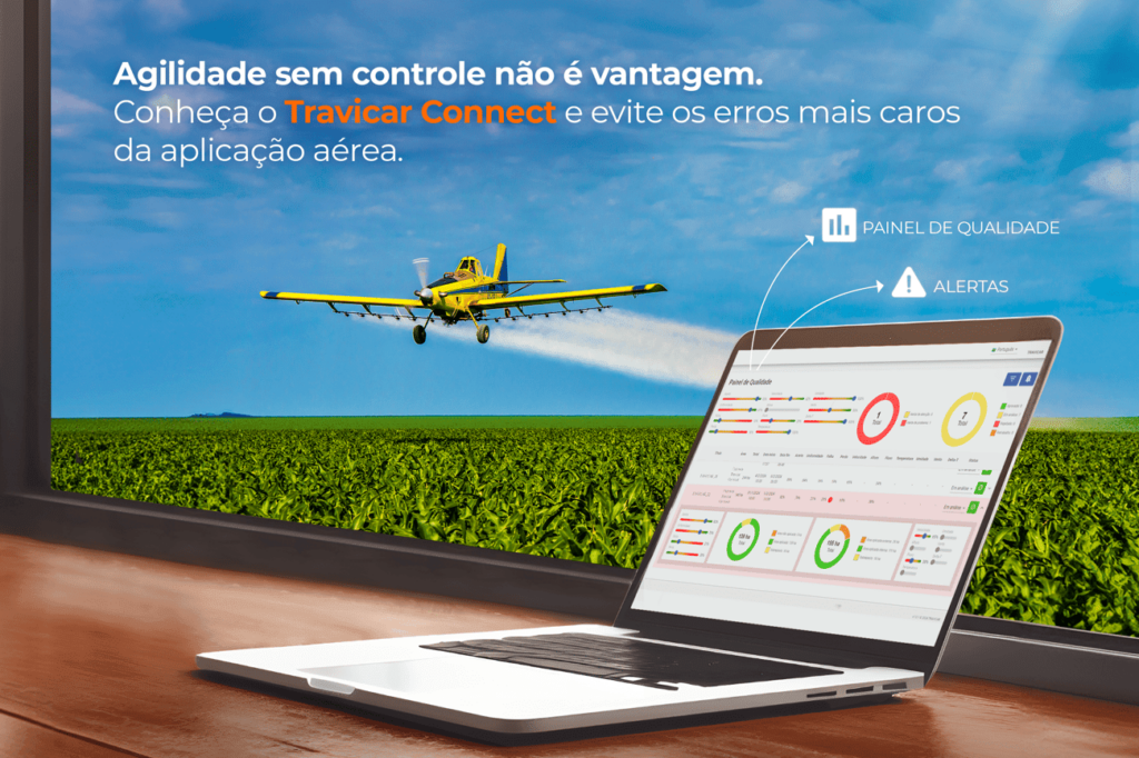 Reduza desperdícios e aumente a precisão nas suas aplicações aéreas com o Travicar Connect