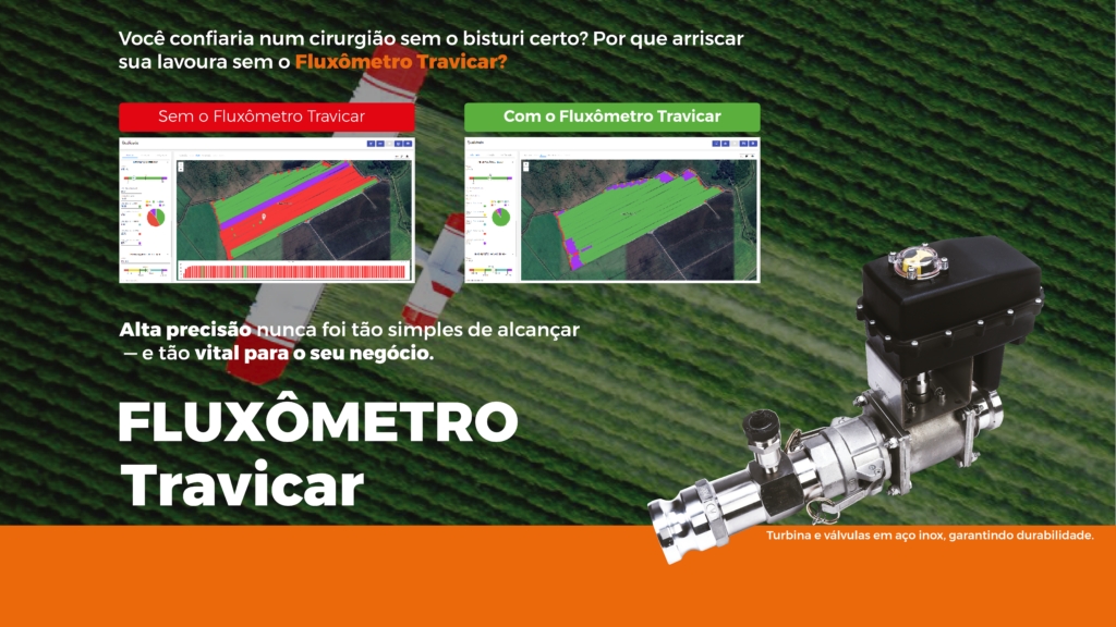 Fluxômetro Travicar: Precisão, Eficiência e Controle na Pulverização Aérea