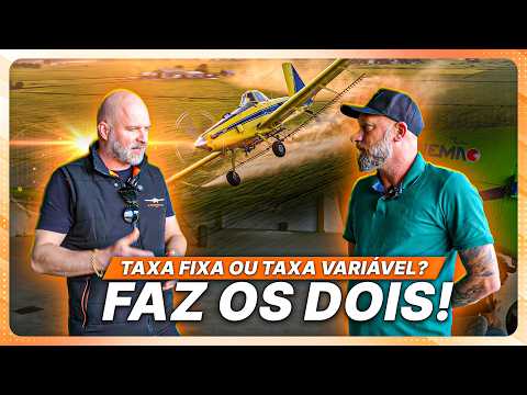Como funciona a aplicação de sólidos em taxa variável no avião agrícola